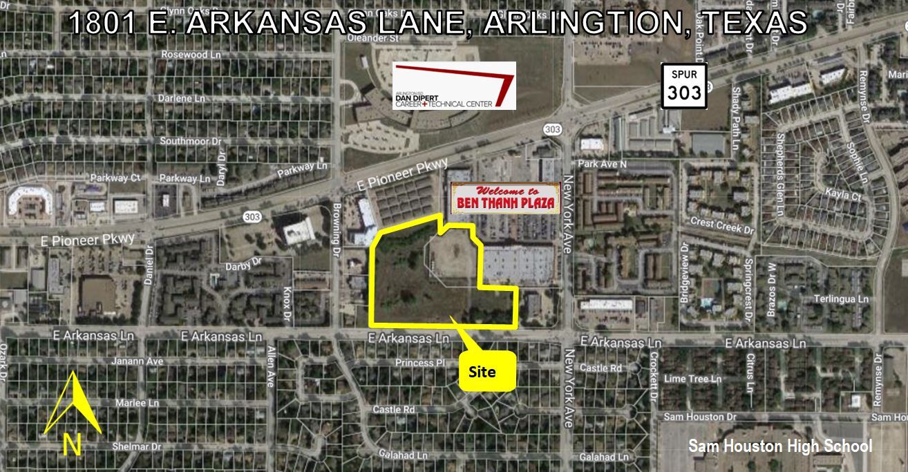 1801 E Arkansas Ln, Arlington, TX à vendre Aérien– Image 1 sur 2