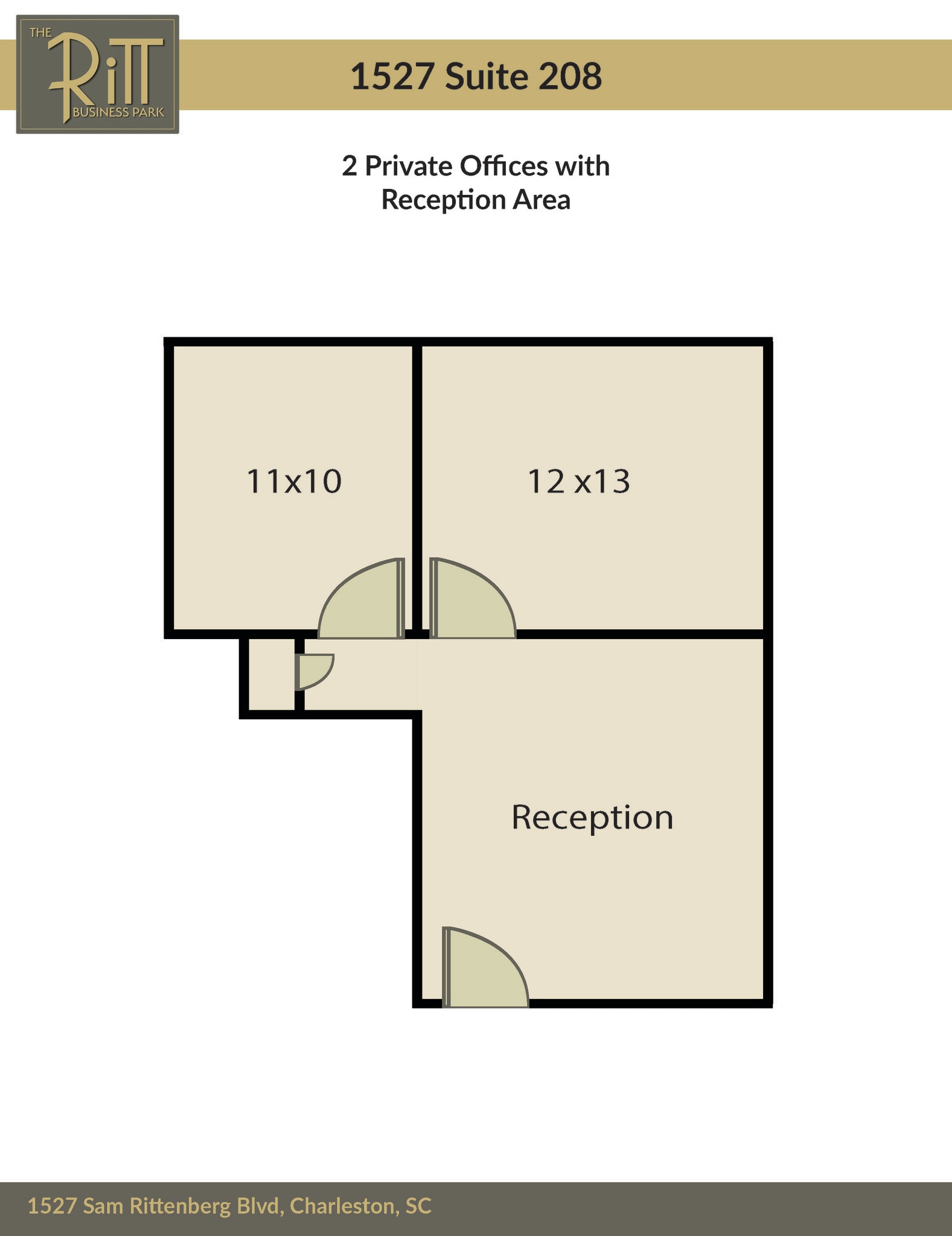 1525 Sam Rittenberg Blvd, Charleston, SC à louer Plan d’étage– Image 1 sur 1