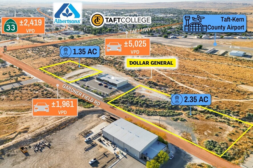 NEC HWY 119 & Gardner Field Rd, Taft, CA à vendre - Photo de l’immeuble – Image 2 sur 10