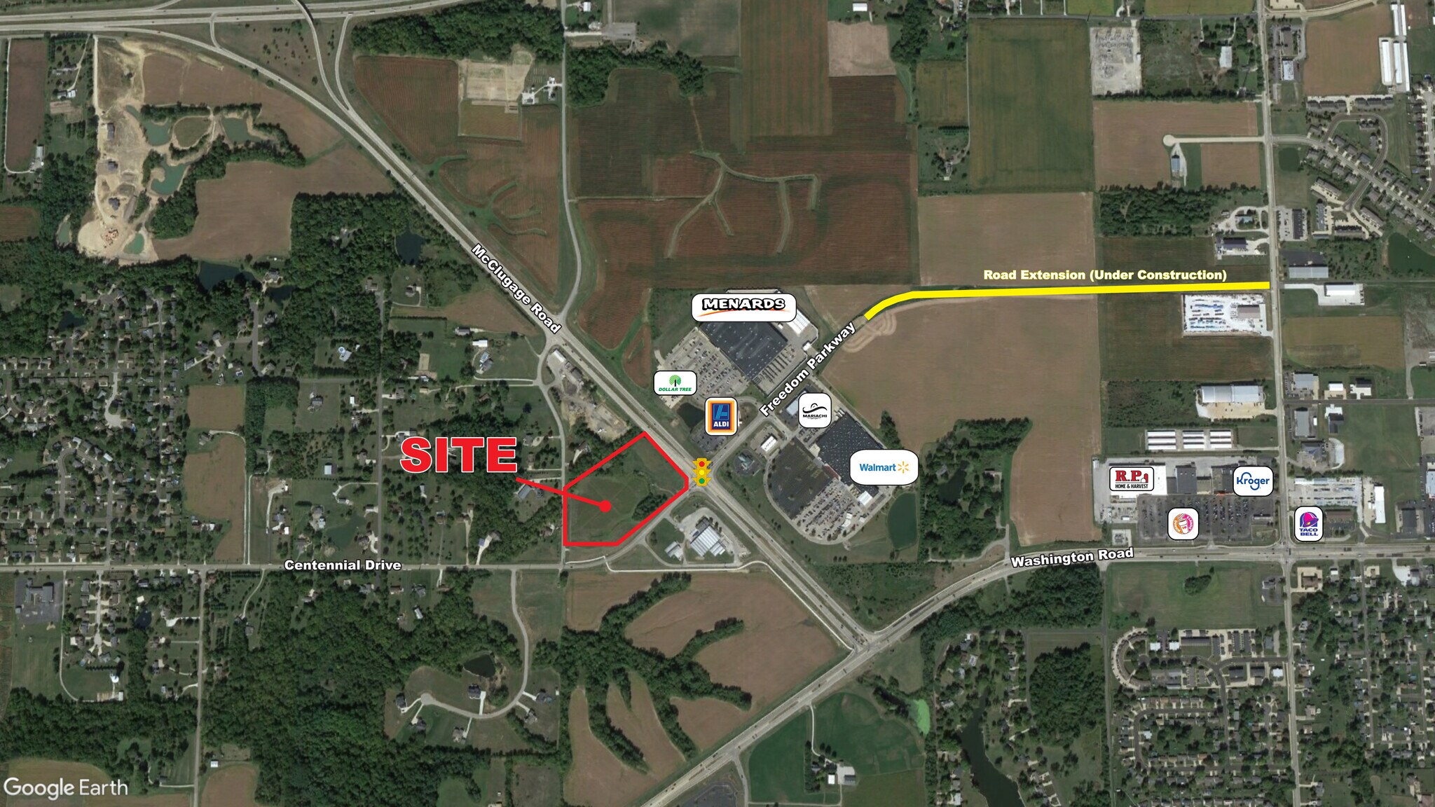 McClugage Rd, Washington, IL à louer Aérien– Image 1 sur 2