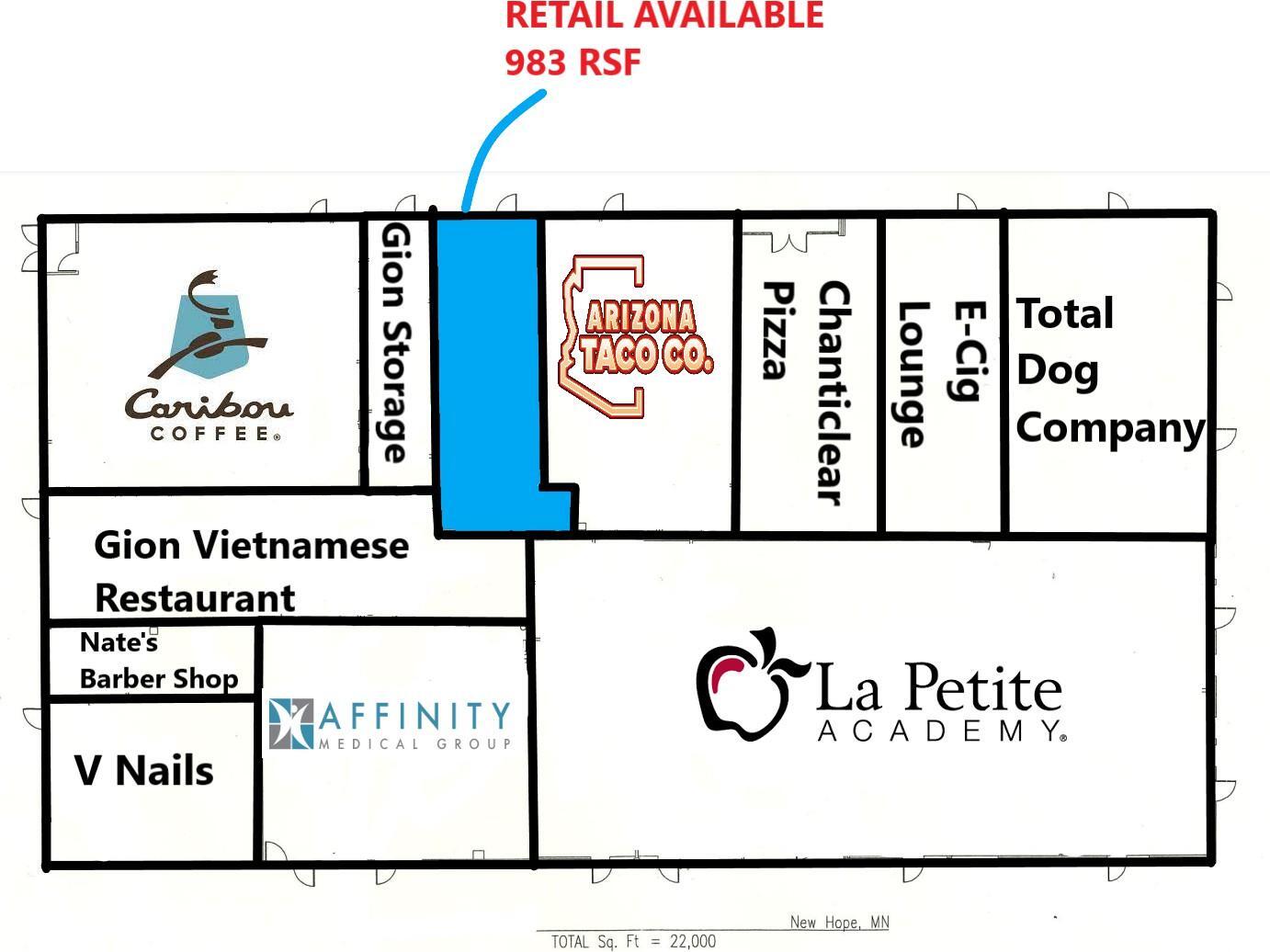 9410-9448 N 36th Ave, New Hope, MN à louer Plan de site– Image 1 sur 4