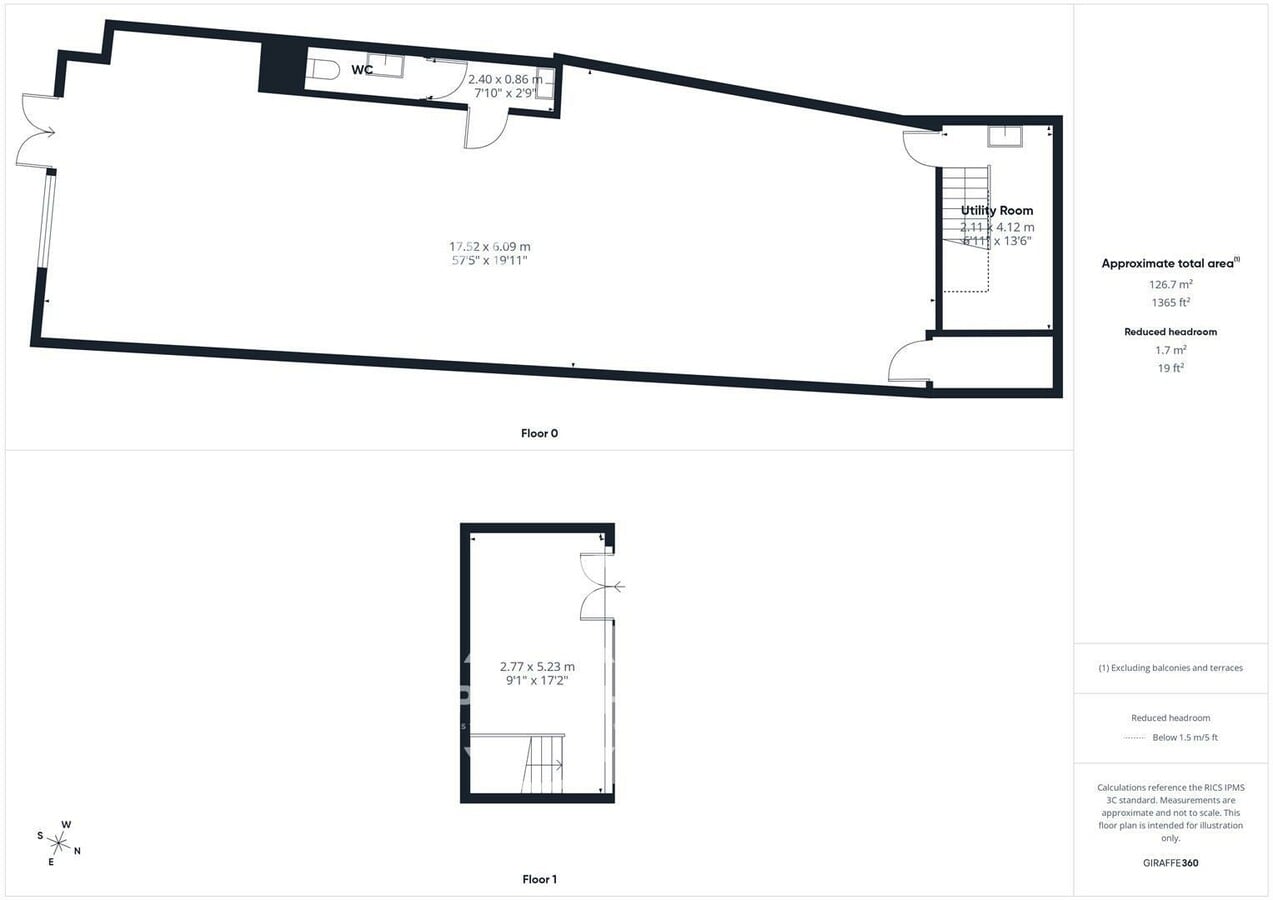 256-280 Hackney Rd, Londres, LND E2 7SJ - Lot 262 - - Plan d’étage - Image 1 of 6
