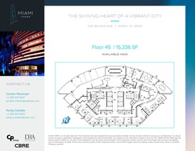 100 SE 2nd St, Miami, FL à louer Plan de site– Image 1 sur 1