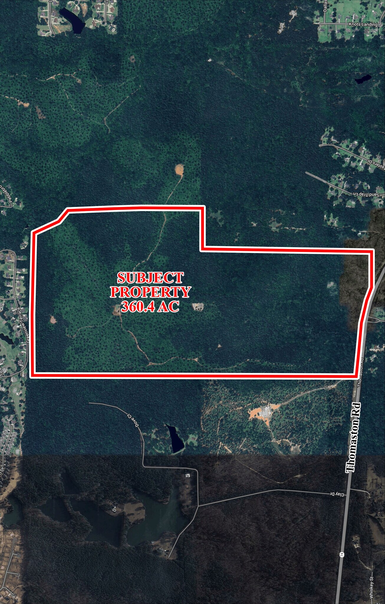 7633 Thomaston Rd, Macon-Bibb, GA à vendre Aérien– Image 1 sur 9