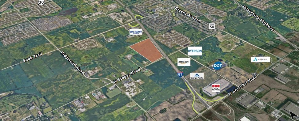 W Steger rd, Richton Park, IL à vendre - Aérien – Image 3 sur 5
