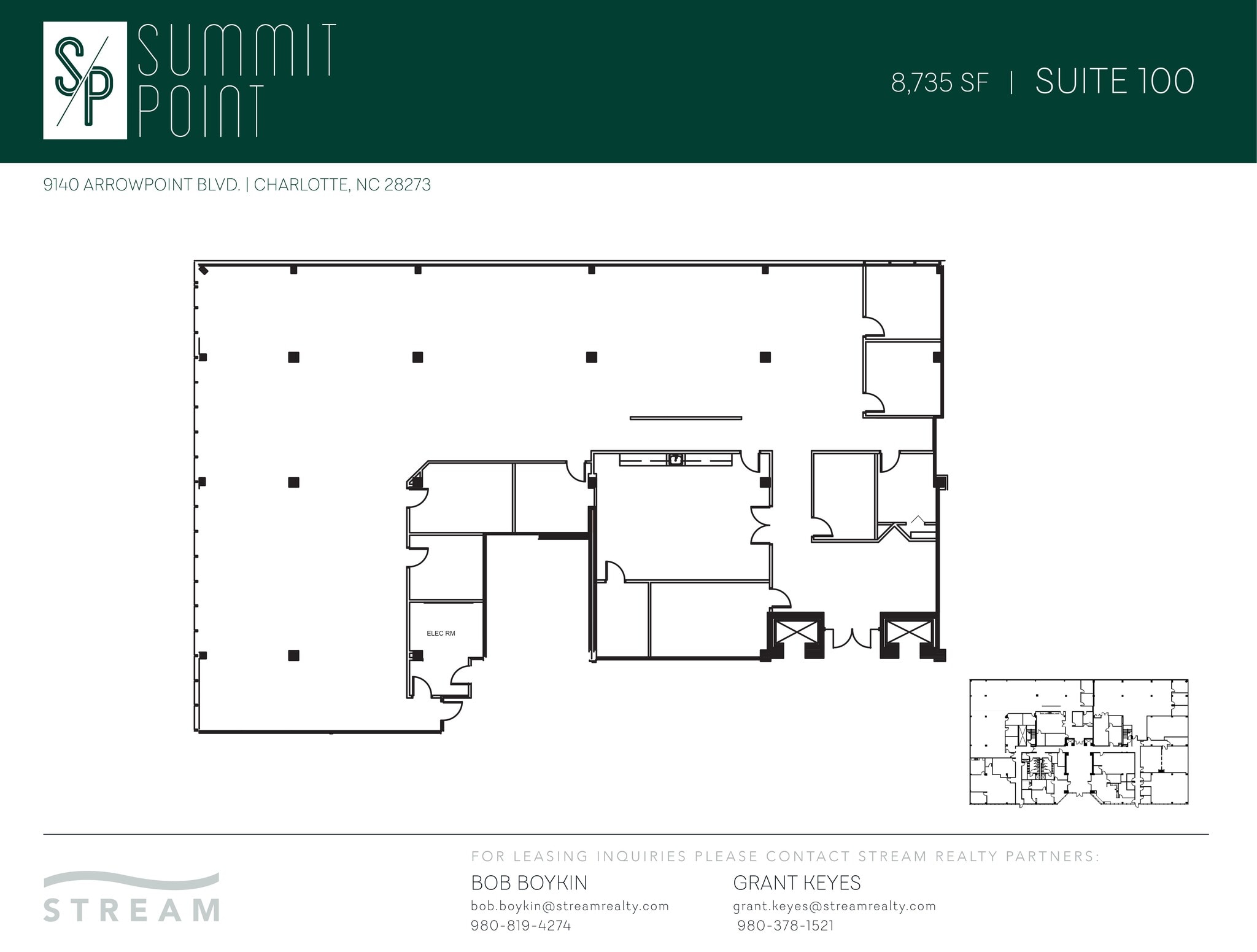 9144 Arrowpoint Blvd, Charlotte, NC à louer Plan de site– Image 1 sur 9