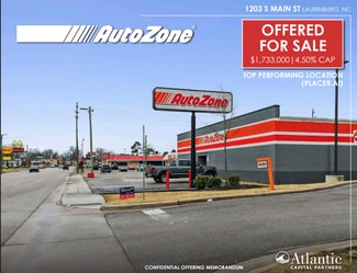 Plus de détails pour 1203 S Main St, Laurinburg, NC - Local commercial à vendre