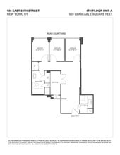 155 E 55th St, New York, NY à louer Plan de site– Image 1 sur 1