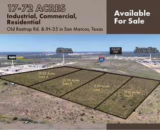 Plus de détails pour Old Bastrop Rd & IH-35, San Marcos, TX - Terrain à vendre
