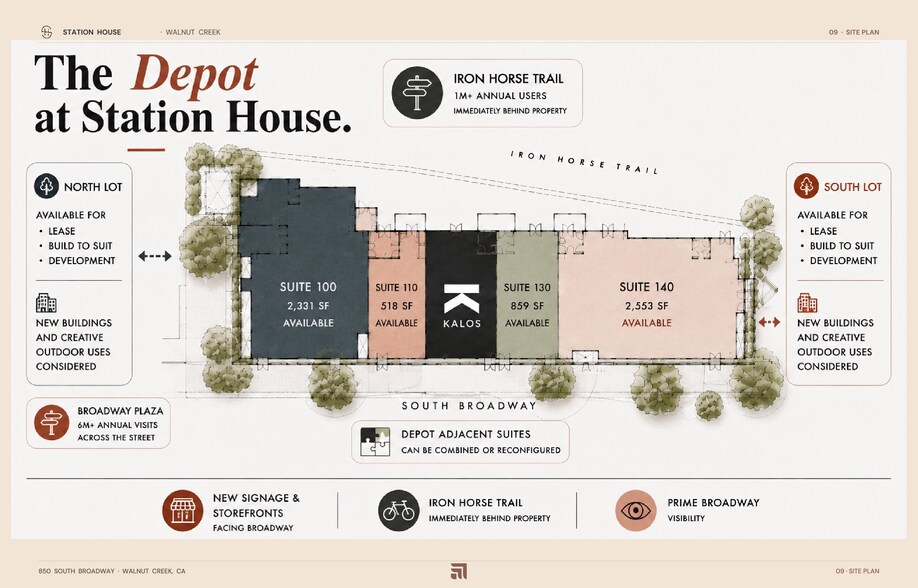 850 S Broadway, Walnut Creek, CA à louer - Plan de site – Image 2 sur 4