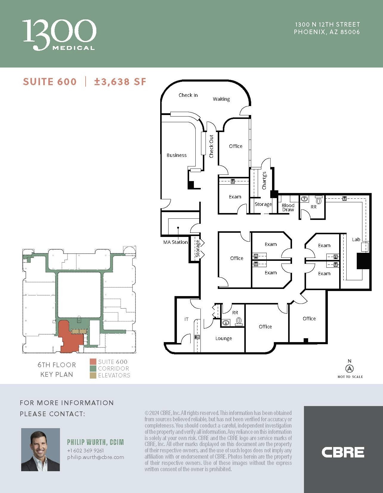 1300 N 12th St, Phoenix, AZ à louer Plan d’étage– Image 1 sur 1