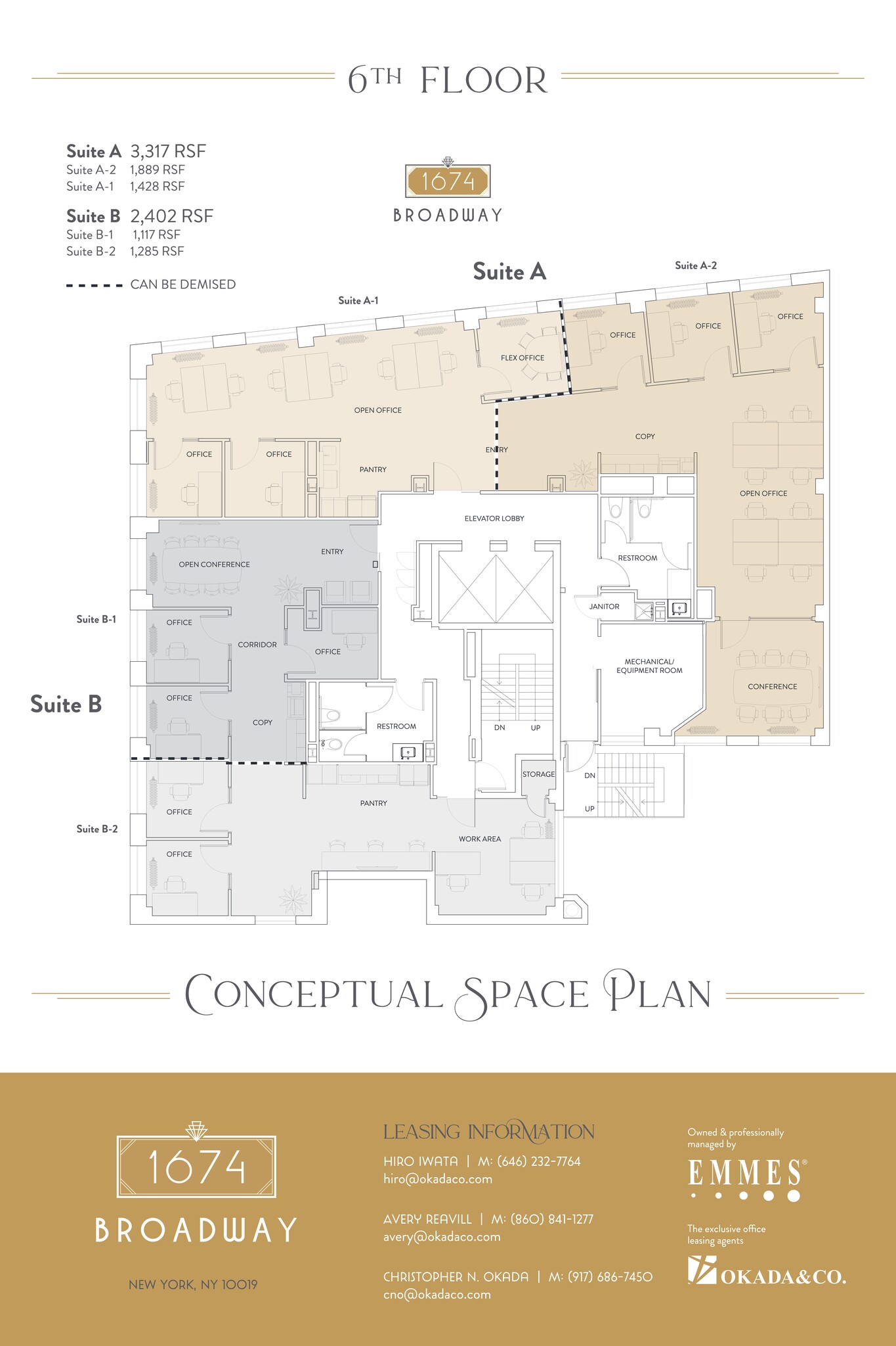 1674 Broadway, New York, NY à louer Plan de site– Image 1 sur 1