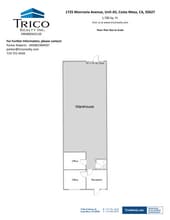 1725 Monrovia Ave, Costa Mesa, CA à louer Plan d’étage– Image 1 sur 1
