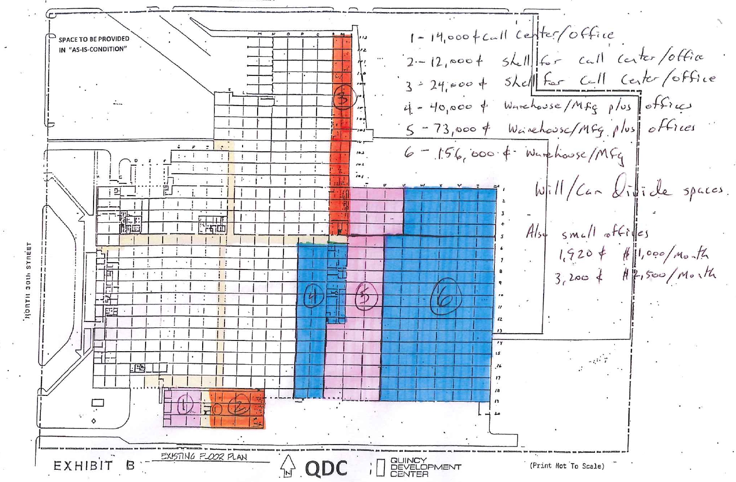 1400 N 30th St, Quincy, IL à louer Plan d’étage– Image 1 sur 1