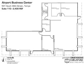 637 S 48th St, Tempe, AZ à louer Plan d’étage– Image 1 sur 9