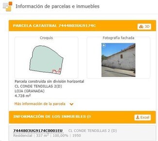 Plus de détails pour Calle Conde de Tendillas, 1, Loja - Terrain à vendre
