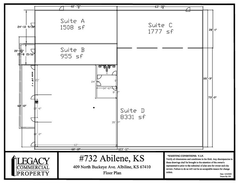 409 N Buckeye Ave, Abilene, KS à louer - Plan de site – Image 2 sur 13