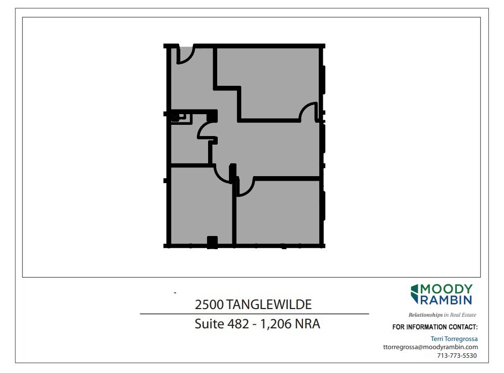 2500 Tanglewilde St, Houston, TX à louer Plan d’étage– Image 1 sur 1