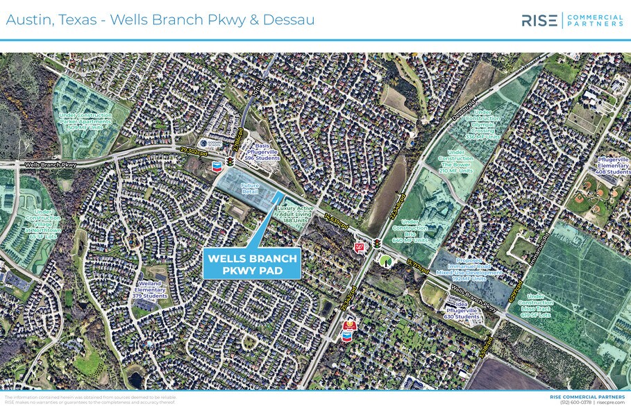 SWC Wells Branch Pkwy, Pflugerville, TX à vendre - Aérien – Image 1 sur 3
