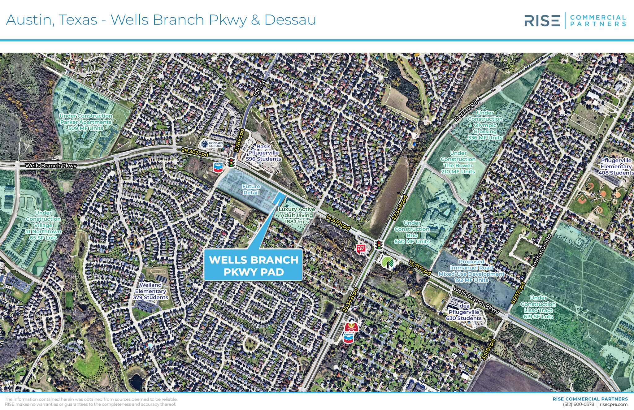 SWC Wells Branch Pkwy, Pflugerville, TX à vendre Aérien– Image 1 sur 4