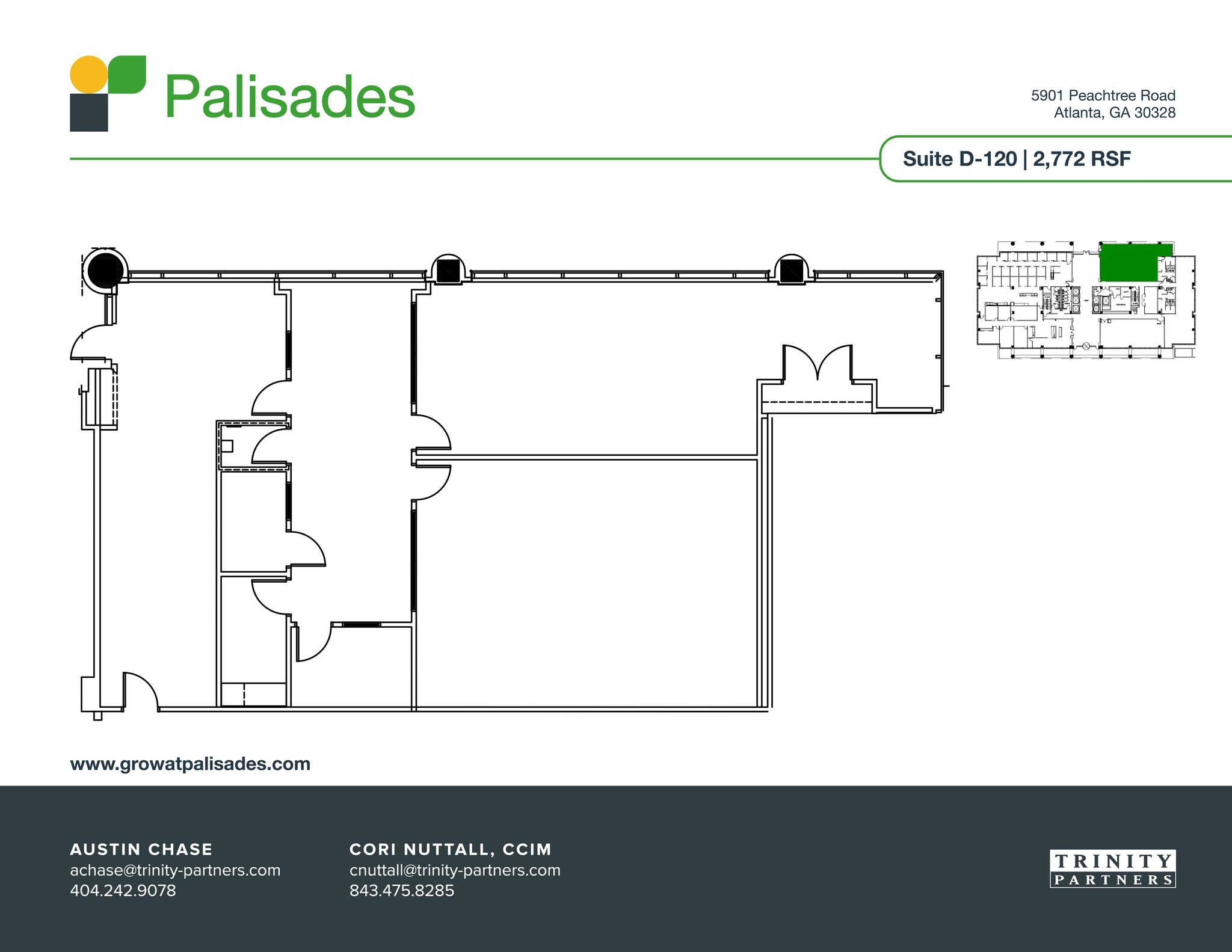 5901 Peachtree Dunwoody Rd NE, Atlanta, GA à louer Plan de site– Image 1 sur 1