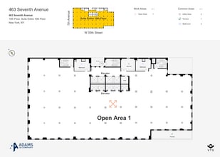 463 Seventh Ave, New York, NY à louer Plan d’étage– Image 1 sur 3
