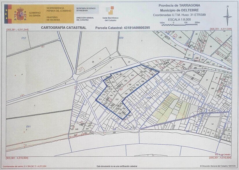 Terrain dans Deltebre, Tarragona à vendre - Plan cadastral – Image 3 sur 3