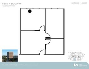 1415 North Loop W, Houston, TX à louer Plan d’étage– Image 1 sur 1
