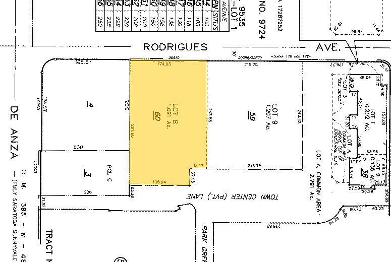 20410 Town Center Ln, Cupertino, CA à louer - Plan cadastral – Image 2 sur 8