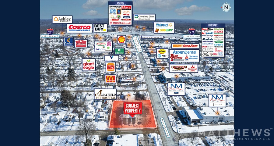 6181 Mayfield Rd, Cleveland, OH à louer - Photo de l’immeuble – Image 2 sur 3