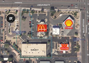 1775 E University Dr, Tempe, AZ - Vue aérienne vue de carte