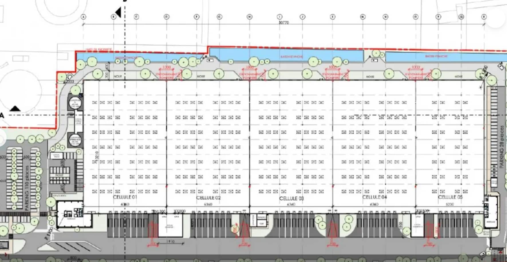 Bureau dans Aoste à louer Plan de site– Image 1 sur 1
