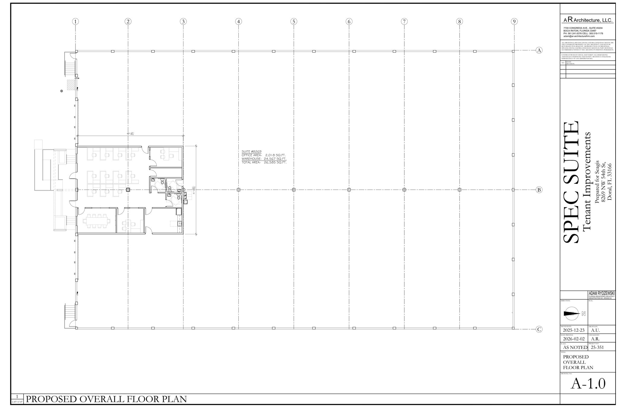 8269 NW 54th St, Miami, FL à louer Plan de site– Image 1 sur 1