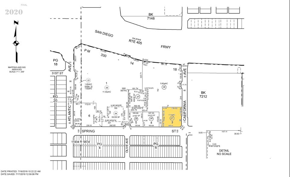 959-999 E Spring St, Signal Hill, CA à vendre - Plan cadastral – Image 3 sur 3