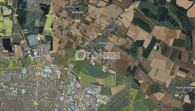 Ruffey-lès-Echirey, CDO - Vue aérienne vue de carte