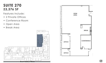 11333 N Scottsdale Rd, Scottsdale, AZ à louer Plan d’étage– Image 1 sur 1