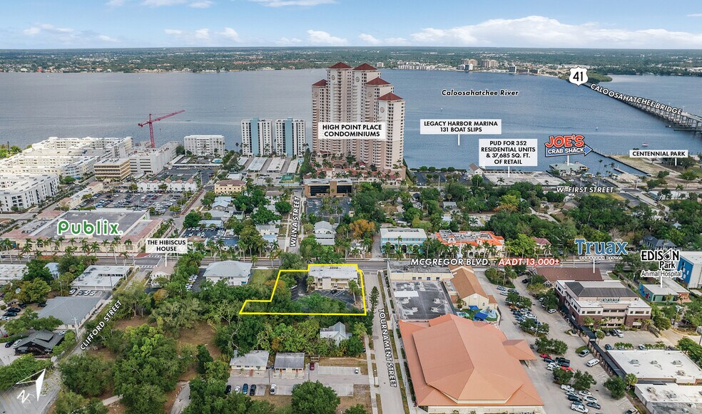 2101 Mcgregor Blvd, Fort Myers, FL à vendre - Aérien – Image 2 sur 10