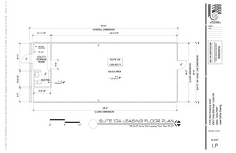 4043 E Trinity Mills Rd, Dallas, TX à louer Plan d’étage– Image 2 sur 2