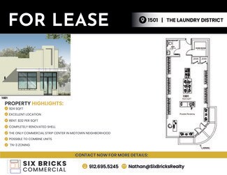 Plus de détails pour 1501 Paulsen St, Savannah, GA - Bureau/Local commercial à louer