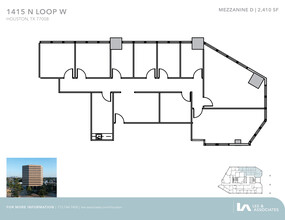 1415 North Loop W, Houston, TX à louer Plan d’étage– Image 1 sur 1