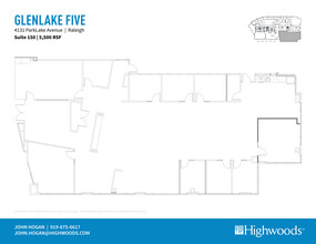 4131 Parklake Ave, Raleigh, NC à louer Plan d’étage– Image 1 sur 1