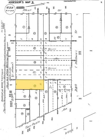855 29th St, Oakland, CA à louer - Plan cadastral – Image 2 sur 2