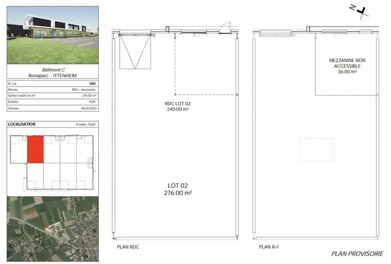 Local d'activités dans Ittenheim à vendre - Plan d’étage – Image 3 sur 4