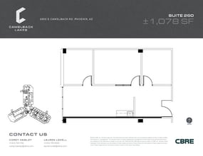 2850 E Camelback Rd, Phoenix, AZ à louer Plan d’étage– Image 2 sur 2