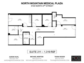 9100 N 2nd St, Phoenix, AZ à louer Plan d’étage– Image 1 sur 1