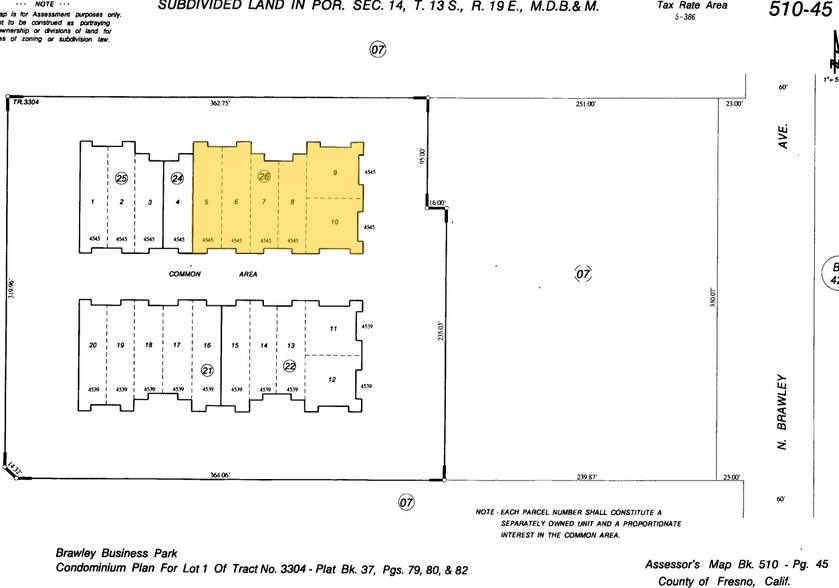 4539 N Brawley Ave, Fresno, CA à louer - Plan cadastral – Image 2 sur 2