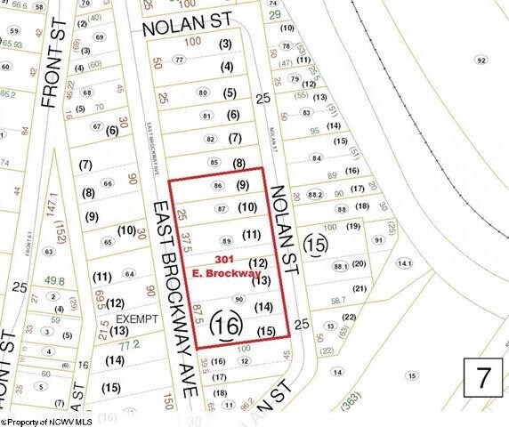 301 E Brockway Ave, Morgantown, WV à vendre - Plan cadastral – Image 3 sur 12
