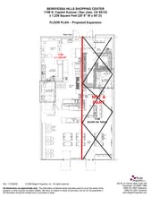 1142-1198 N Capitol Ave, San Jose, CA à louer Plan d’étage– Image 1 sur 2