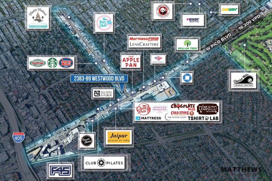 2383 Westwood blvd, Los Angeles, CA à louer - Photo de l’immeuble – Image 2 sur 2