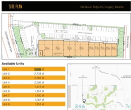 246 Nolanridge Cres NW, Calgary, AB à louer Plan de site– Image 1 sur 1